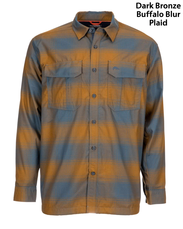Simms ColdWeather Shirt Dark Bronze Buffalo Blur Plaid Simms ColdWeather Shirt Dark Bronze Buffalo Blur Plaid